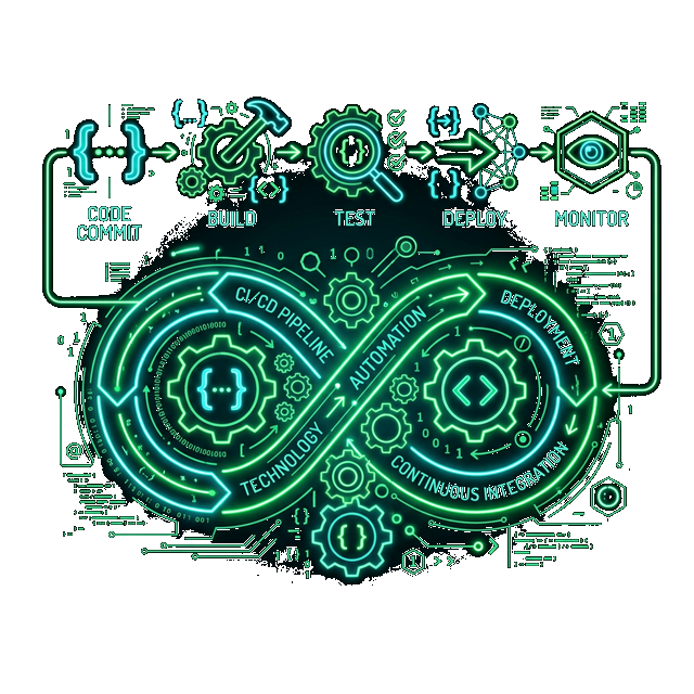 Cyberpunk Neon DevSecOps Autmation Pipeline